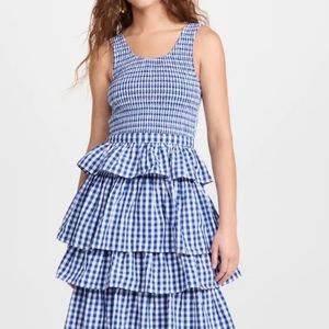 RHODE Nia Dress. Navy blue